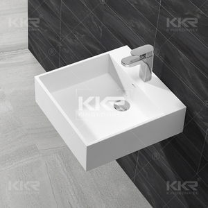 Small Square Artificial Stone Wash Basin KKR-1313